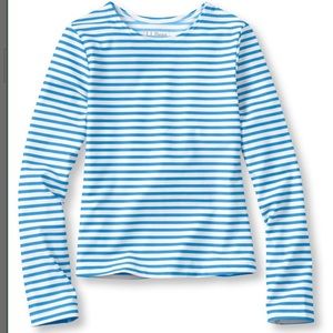 EUC. L.L. Bean Girls’ Long Sleeve Striped Rashguard Shirt.